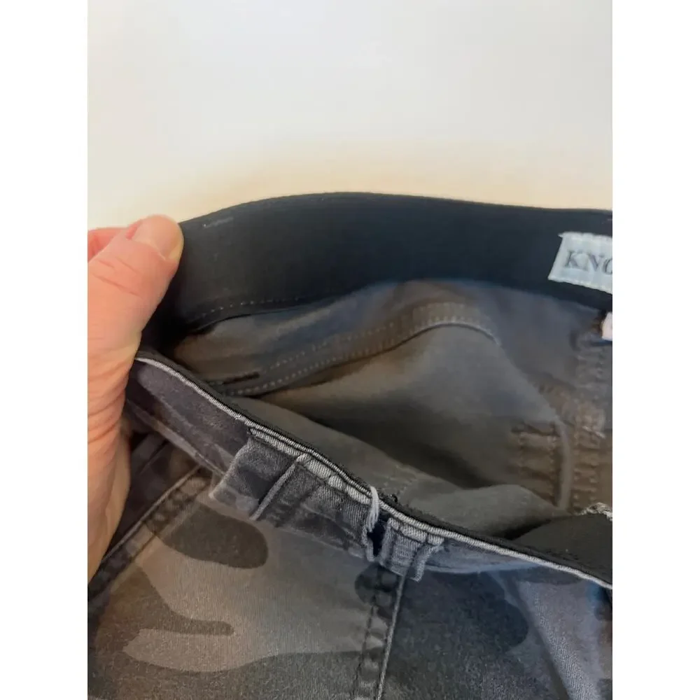 KNOX ROSE Utility Skinny Ankle Pants Gray camouflage Size 6 - Picture 9 of 13